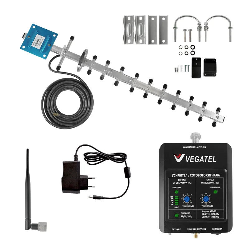 Репитер VEGATEL комплект VT2-3G-kit LED