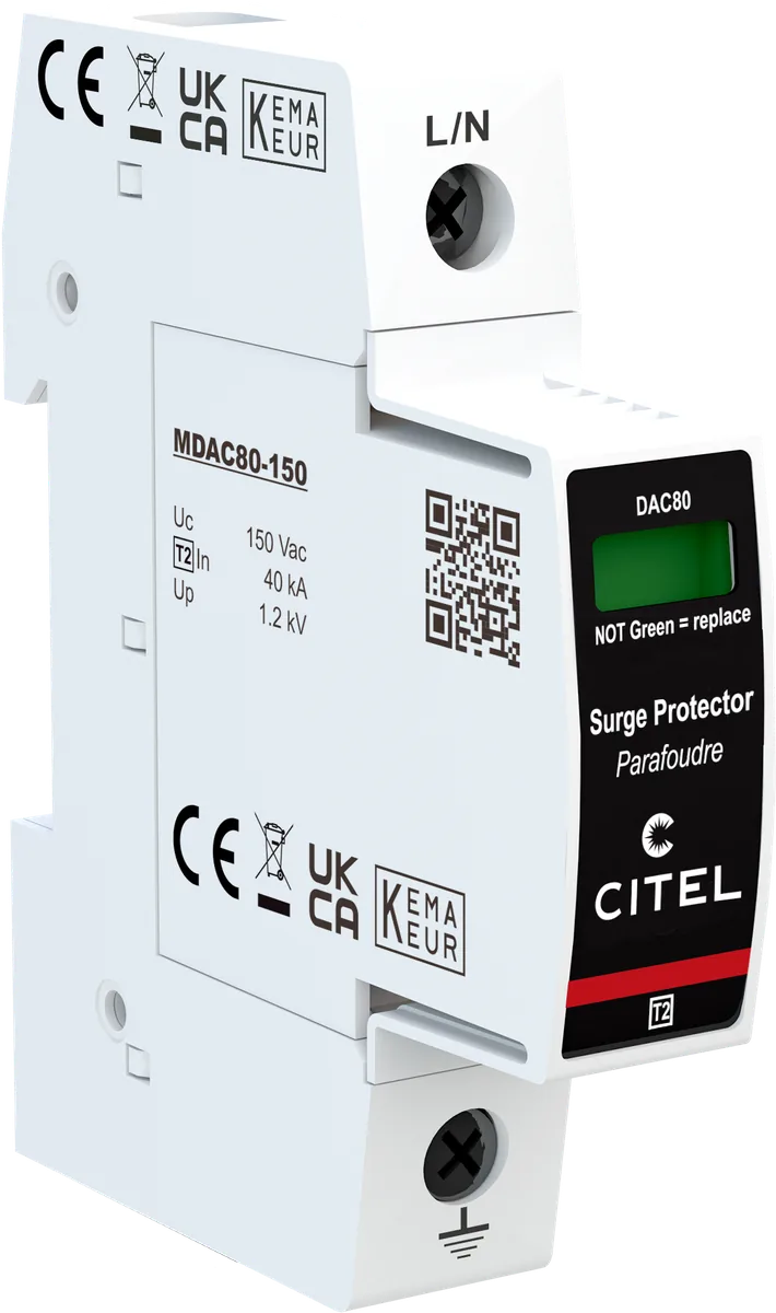 Устройство защиты от импульсных перенапряжений Citel DAC80-10-150 (821210111), тип 2, Imax 80 кА
