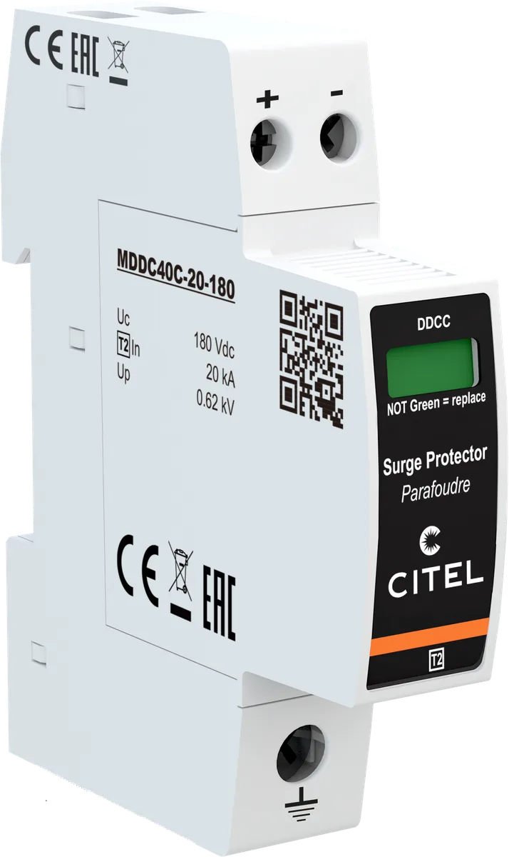 Устройство защиты от импульсных перенапряжений Citel DDC40C-20-180 (828410811), тип 2, компактный, AC/DC