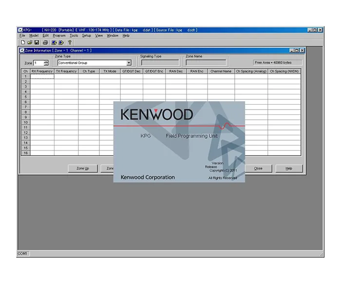 Программное обеспечение Kenwood KPG-135D