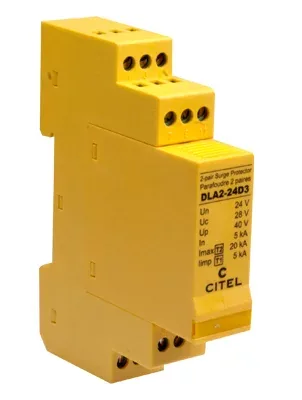 Устройство защиты от импульсных перенапряжений Citel DLA-24DBC (640321), 1 пара, сети 4-20 мA