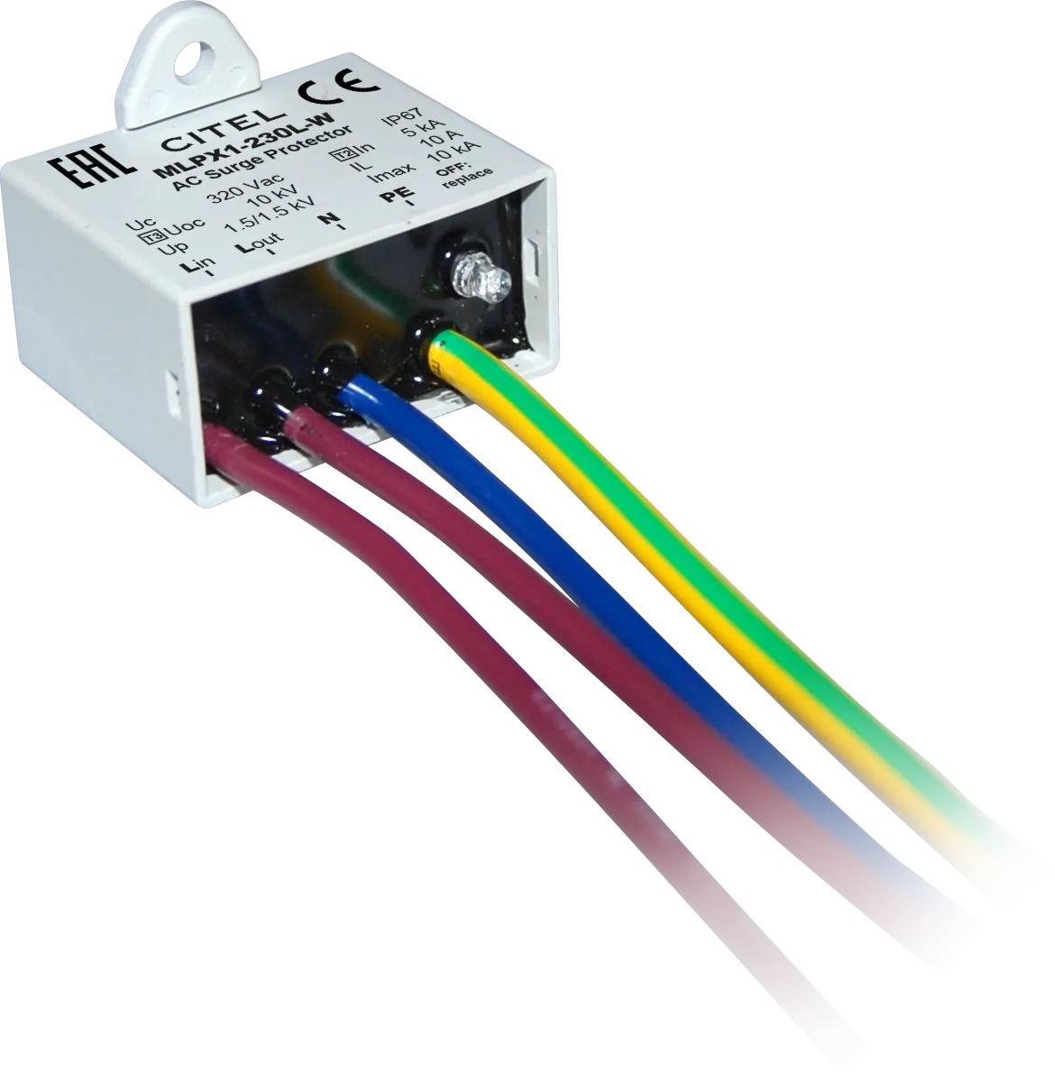 Устройство защиты от импульсных перенапряжений Citel MLPX1-230L-W (711214)