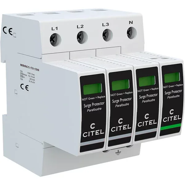 Устройство защиты от импульсных перенапряжений Citel DAC1-13-31-150 (821710134), тип 1+2