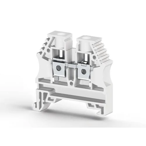 Винтовой клеммник на DIN-рейку 6 мм.кв. белый KLEMSAN AVK6 RP 304146RP