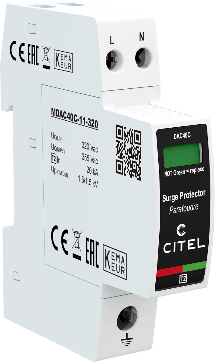 Устройство защиты от импульсных перенапряжений Citel DAC40C-11-320 (821520311), тип 2