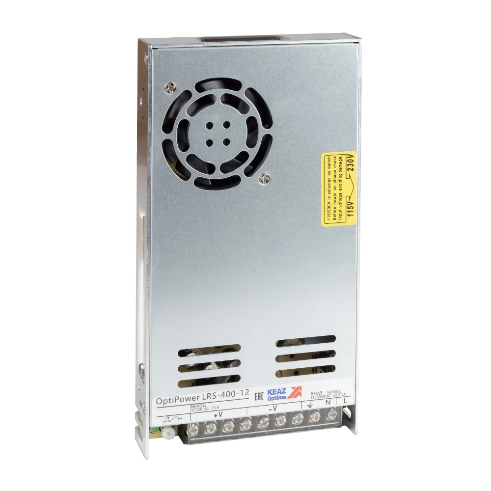 Блок питания панельный КЭАЗ OptiPower LRS 400-12 33.3A