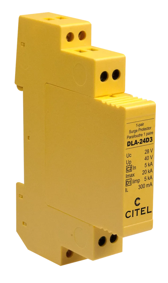 Устройство защиты от импульсных перенапряжений Citel DLA-24D3 (6403011), 1 пара, сети 4-20 мA