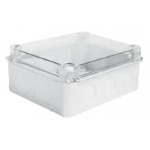 Распределительная коробка с перфорацией под выдавливание IP54 - прозрачная крышка Halogen Free KLEMSAN KJTO 1511 690450