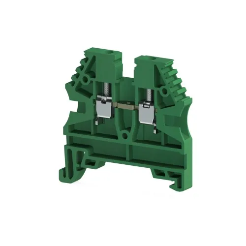 Винтовой клеммник на DIN-рейку 2,5 мм.кв. зелёный KLEMSAN AVK2,5 RP 304122RP