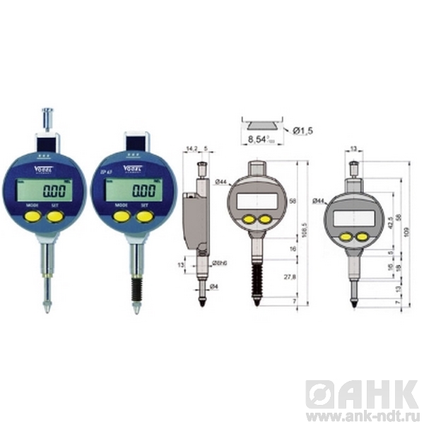 Индикаторы Vogel цифровые с защитой IP 65 и без