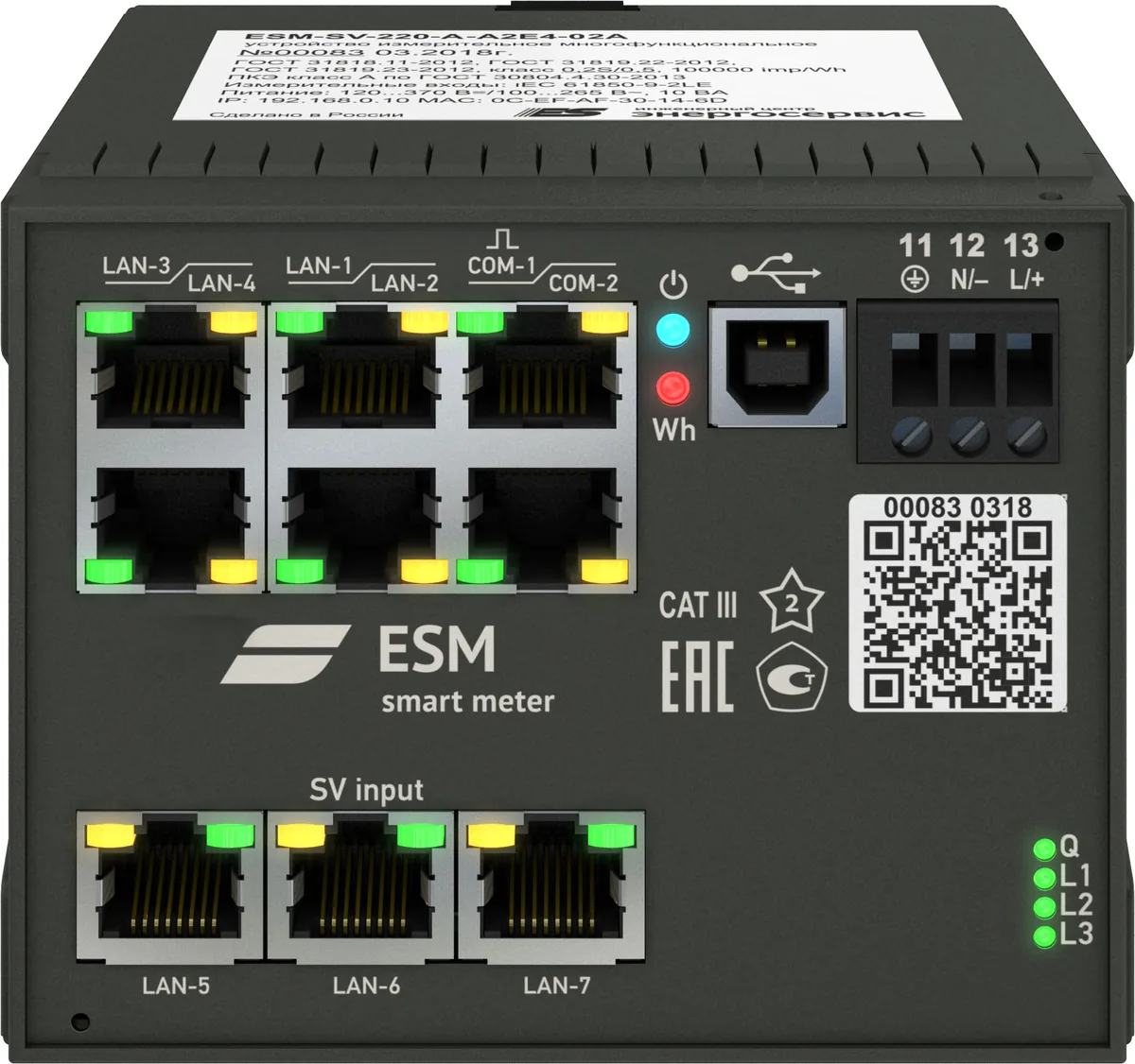 Измерительное устройство ИЦ Энергосервис ESM-SV