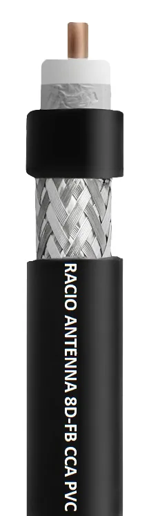 Коаксиальный кабель Racio Antenna 8D-FB CCA PVC