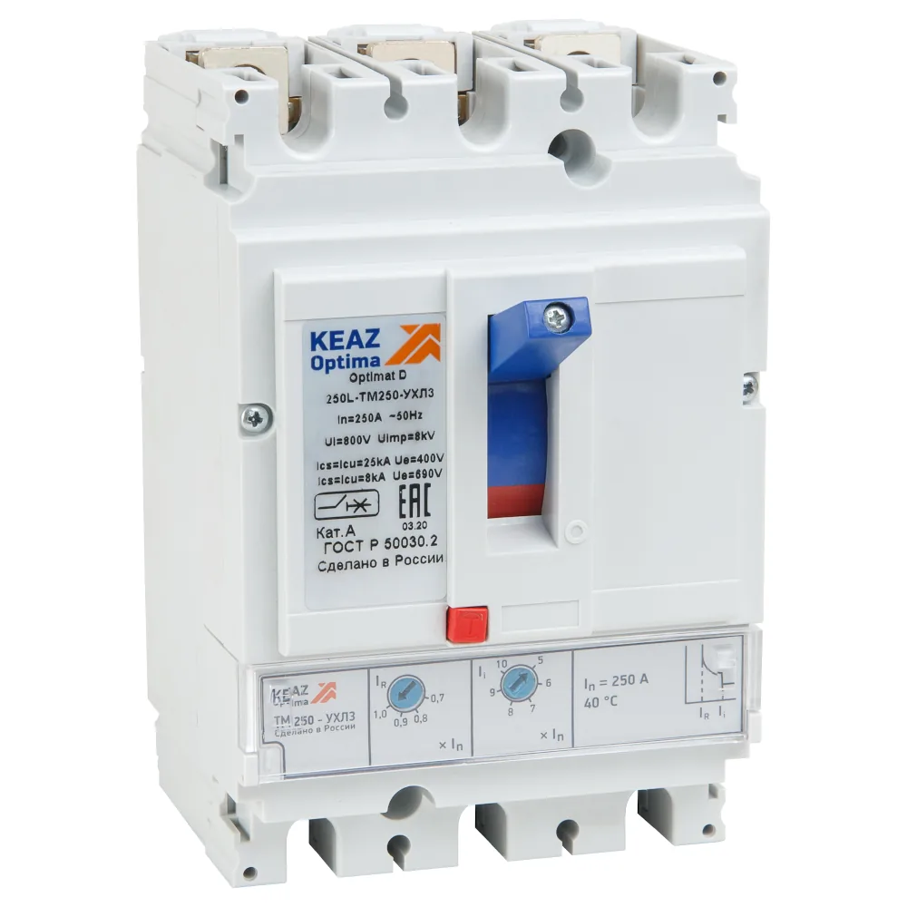 Выключатель автоматический OptiMat D250F-TM063-УХЛ3