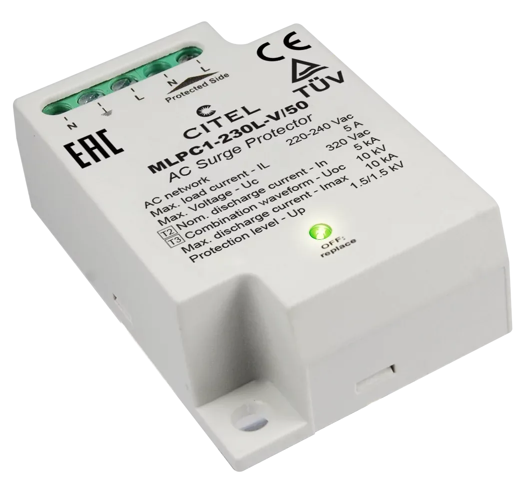 Устройство защиты от импульсных перенапряжений Citel MLPC1-230L-V/50 (831222)