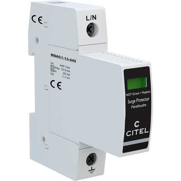 Устройство защиты от импульсных перенапряжений Citel DAC1-13-10-440 (821710411), тип 1+2