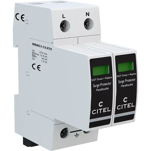Устройство защиты от импульсных перенапряжений Citel DAC1-13S-20-275 (821710222), тип 1+2