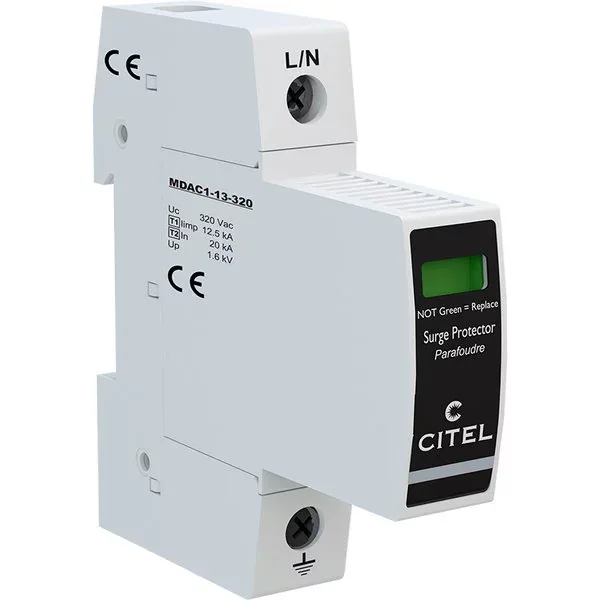 Устройство защиты от импульсных перенапряжений Citel DAC1-13-10-320 (821710311), тип 1+2