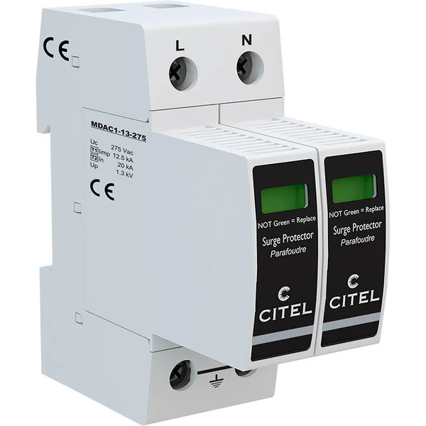Устройство защиты от импульсных перенапряжений Citel DAC1-13-20-275 (821710212), тип 1+2