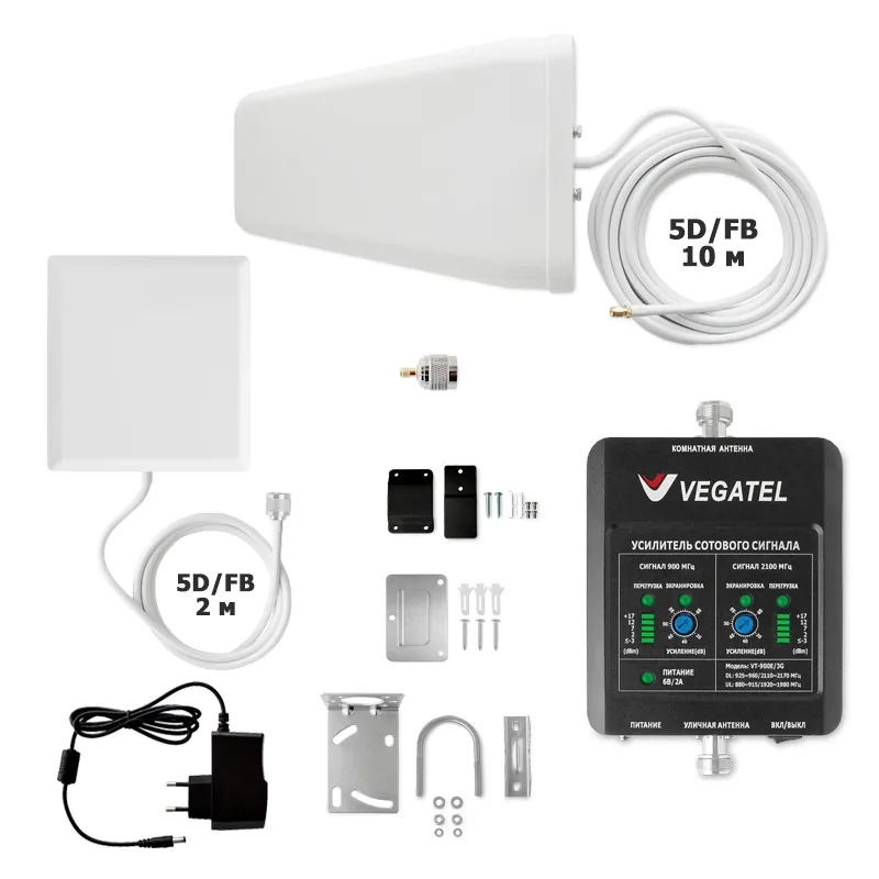 Репитер VEGATEL комплект VT-900E/3G-kit дом LED