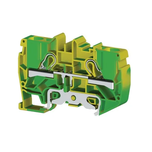 Клеммник пружинный быстрозажимной Push in, 10 мм.кв. земля KLEMSAN PYK10T 336530