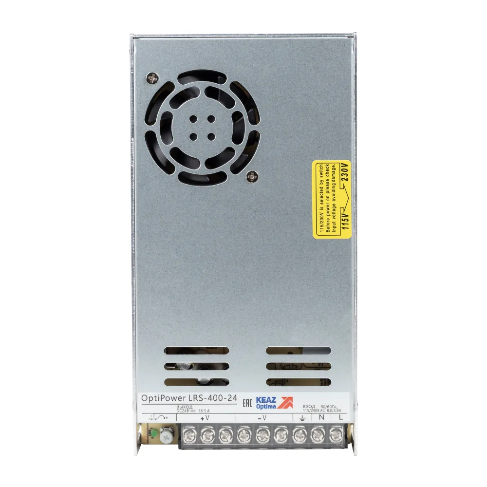 Блок питания панельный КЭАЗ OptiPower LRS 400-24 16.6A