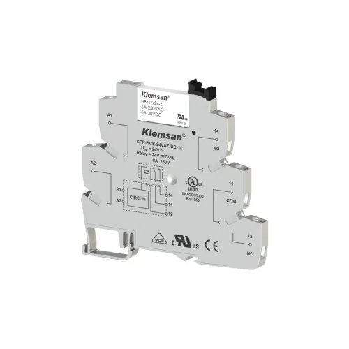 Интерфейсное реле KLEMSAN KPR-SCE-12VAC-DC-1C 6A 270800