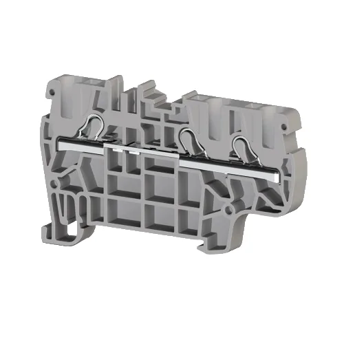 Клеммник пружинный быстрозажимной Push in, 3-х выводной, 4 мм.кв. серый KLEMSAN PYK 4E 307229