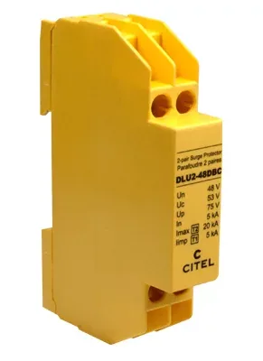 Устройство защиты от импульсных перенапряжений Citel DLU2-170 (640405), 2 пары, сети RTC, ADSL2, VDSL2